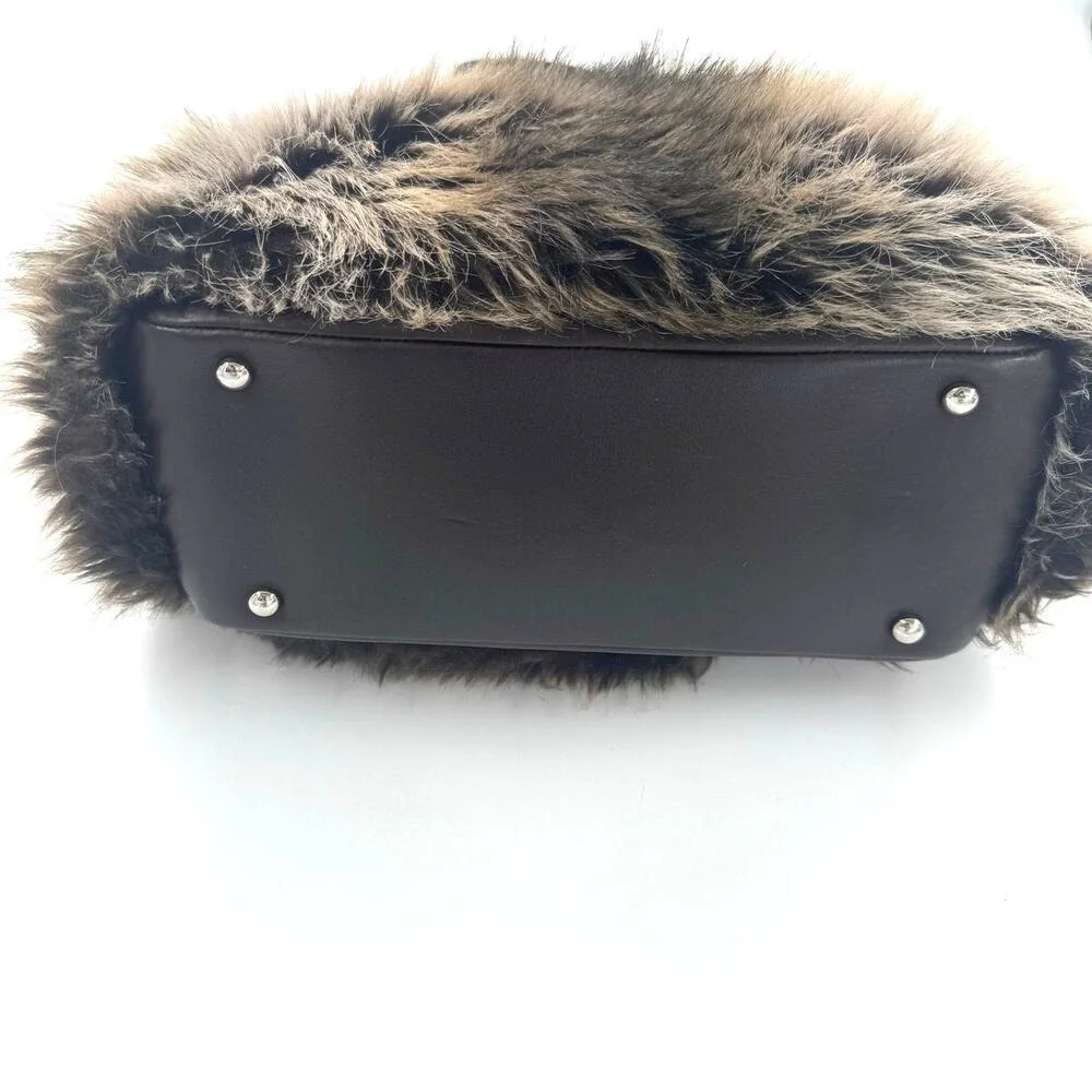 Chanel Paris Biarritz Calfskin Fantasy Faux Fur Shopper Tote Series 14 Authentic
